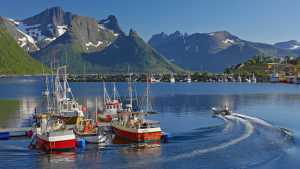 Norway by bike - fishing boats