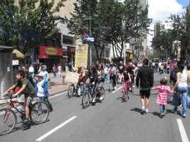 ruta en bici por Bogotá