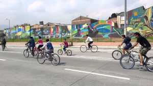 Urban cycling in Bogotá
